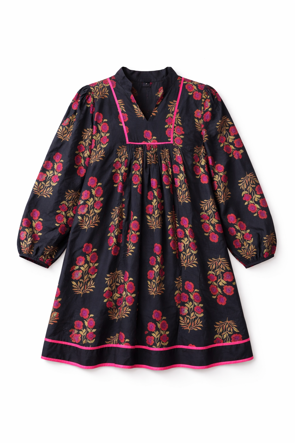 🖤Midnight Garden Floral Babydoll Dress