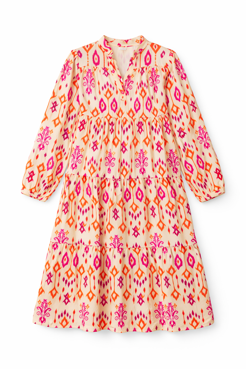 🌅 Sunset Western Print Maxi Dress