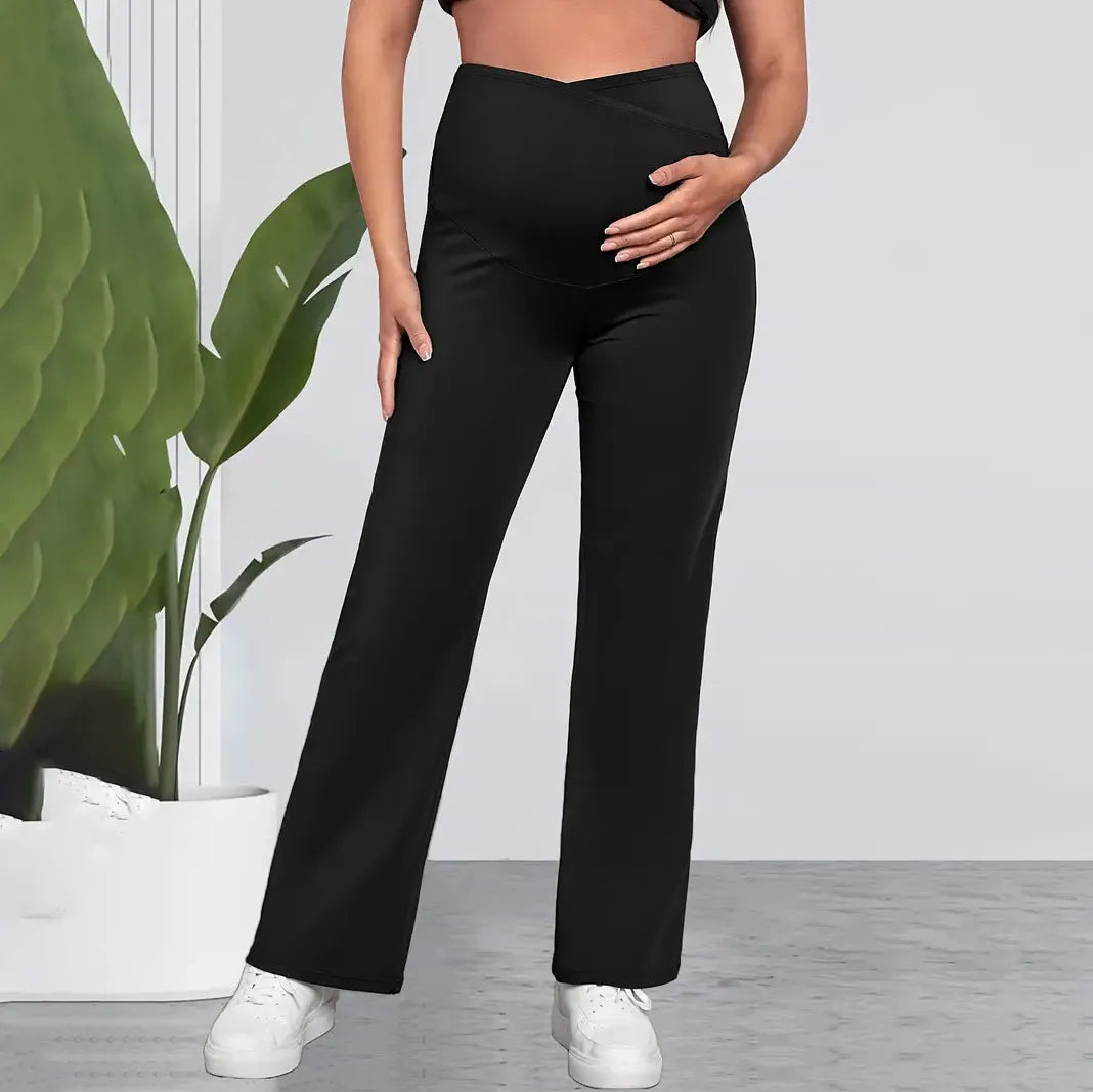 🖤 Comfort Fit Bump Support Pants – Black