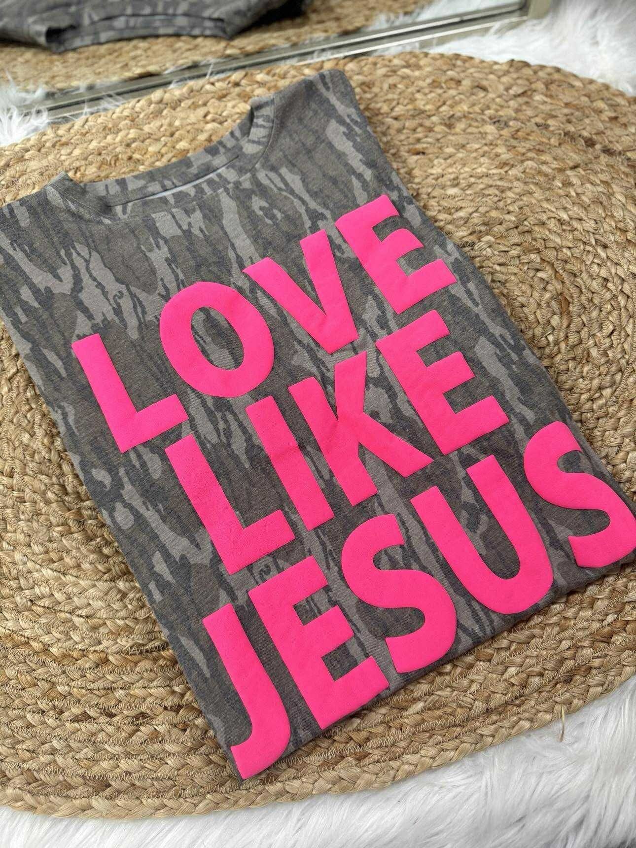 💗 Love Like Jesus Camo Tee – 2X